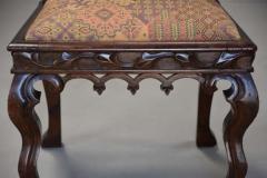 Rare pair of Channel Islands 19thc rosewood Gothic Revival hall chairs - 4806020
