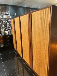 Rare pair of Italian reeded front cabinets - 3546066