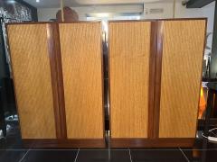 Rare pair of Italian reeded front cabinets - 3546070