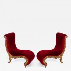 Rare pair of voluptuous seats Portugal circa 1880 - 2613358