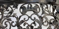 Rare pair of window railings in wrought iron France circa 1850 - 4237814