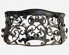 Rare pair of window railings in wrought iron France circa 1850 - 4237816