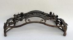 Rare pair of window railings in wrought iron France circa 1850 - 4237817