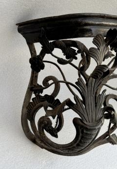 Rare pair of window railings in wrought iron France circa 1850 - 4237820