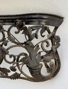 Rare pair of window railings in wrought iron France circa 1850 - 4237821