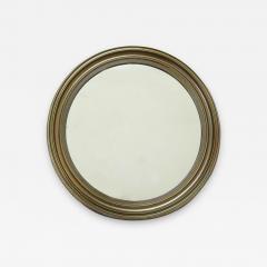 Rare solid brass round looking glass - 2147140