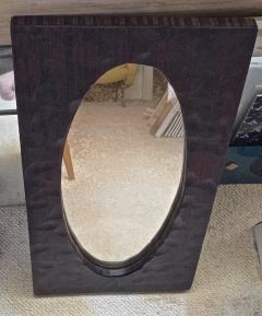 Rarest mirror in solid wood crafted A la gouge  - 1764814