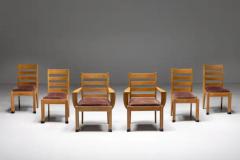 Rationalist Armchairs in Oak Holland 1920s - 3432592