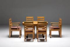 Rationalist Armchairs in Oak Holland 1920s - 3432634
