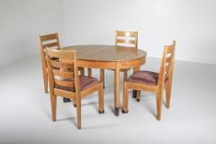 Rationalist Oval Dining Set in Oak Holland 1920s - 1918572