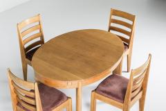Rationalist Oval Dining Set in Oak Holland 1920s - 1918573