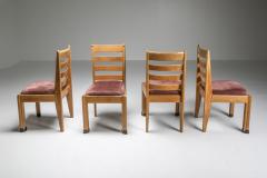 Rationalist Oval Dining Set in Oak Holland 1920s - 1918574