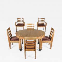 Rationalist Oval Dining Set in Oak Holland 1920s - 1919697