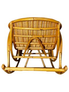 Rattan Rocking Chaise Lounge Chair 1970 - 4217975