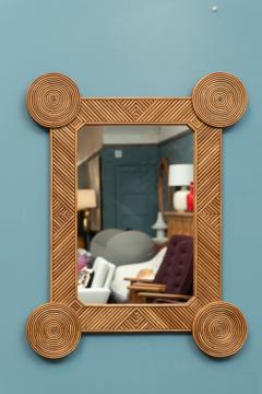 Rattan Wall Mirror by Rene Houben - 4184084