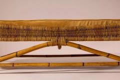 Rattan and bent bamboo daybed Italian manufacture 1960s - 4205749