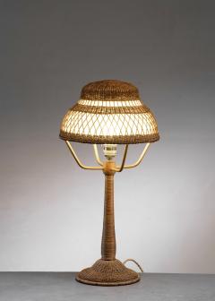 Rattan table lamp - 4718845
