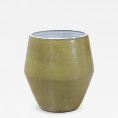 Raul Coronel Raul Coronel Olive Green Ceramic Planter for Stoneware Designs - 2236917