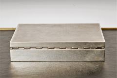 Ravinet Denfert Silver Plated Guilloch decorative box France 1970s - 2855226