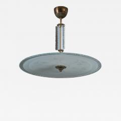 Raw glass and brass pendant - 3619974