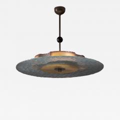 Raw glass pendant lamp - 3930766