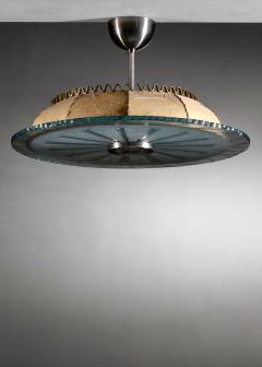 Raw glass pendant lamp - 4350658