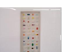 Ray Geary Contemporary White And Translucent Resin And Pill Sculpture - 3209967