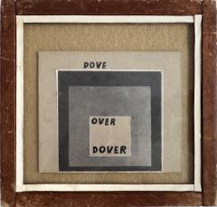 Ray Johnson Ed Ruscha like Word Art done before Ed Ruscha Dove Over Dover  - 4787564