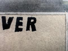 Ray Johnson Ed Ruscha like Word Art done before Ed Ruscha Dove Over Dover  - 4787567