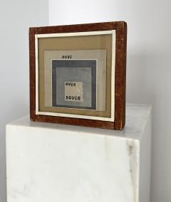 Ray Johnson Ed Ruscha like Word Art done before Ed Ruscha Dove Over Dover  - 4787575