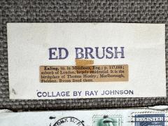 Ray Johnson Mail Art Correspondence Art Pioneer Two Envelops and Collage Signed - 4741161