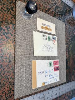Ray Johnson Mail Art Correspondence Art Pioneer Two Envelops and Collage Signed - 4741163