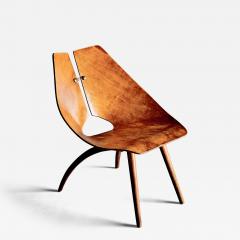 Ray Komai Early Ray Komai Plywood Lounge Chair in Cherrywood - 4395993