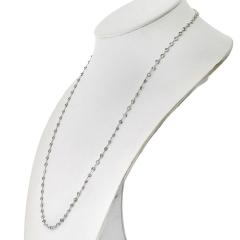 Raymond C Yard 14K White Gold 7 50cttw Diamond By The Yard Chain Diamonds by the Yard Necklace - 4391045