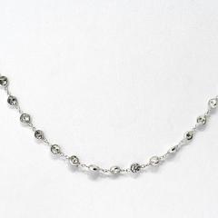 Raymond C Yard 14K White Gold 7 50cttw Diamond By The Yard Chain Diamonds by the Yard Necklace - 4391054