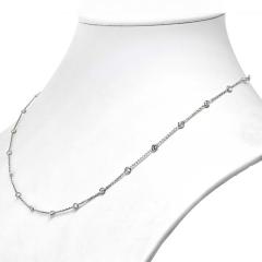 Raymond C Yard 18K White Gold 2 35cttw 17 Inches Diamonds by the Yard Necklace - 4541820