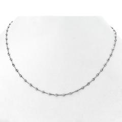 Raymond C Yard 18K White Gold 3 17cttw 16 inches Diamonds by the Yard Necklace - 4541823