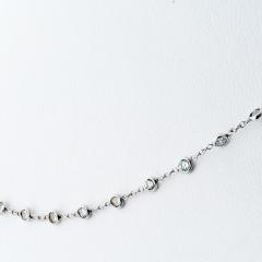 Raymond C Yard 18K White Gold 3 17cttw 16 inches Diamonds by the Yard Necklace - 4541826