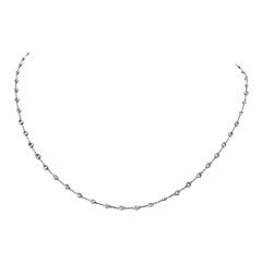 Raymond C Yard 18K White Gold 3 17cttw 16 inches Diamonds by the Yard Necklace - 4545148