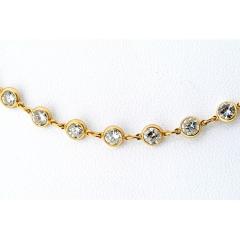 Raymond C Yard 18K Yellow Gold 11 68cttw Diamond By The Yard Diamonds by the Yard Necklace - 4391038