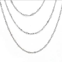 Raymond C Yard Marquise Platinum Marquise Cut Diamond By The Yard 70 inches 29 50cttw Diamonds - 4391027
