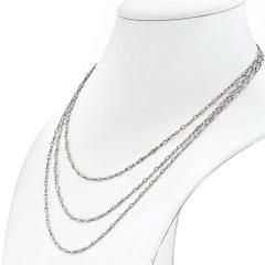 Raymond C Yard Marquise Platinum Old Cut Marquise Vintage Diamond 56 inches Diamonds - 4391001