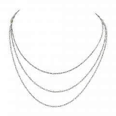 Raymond C Yard Marquise Platinum Old Cut Marquise Vintage Diamond 56 inches Diamonds - 4391789