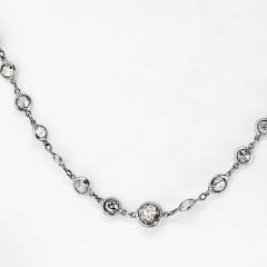 Raymond C Yard Platinum 11 50cttw Diamonds by the Yard Necklace - 4541842