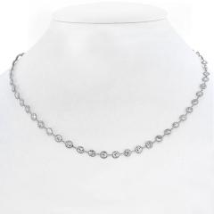 Raymond C Yard Platinum 13 50cts Round Cut Diamond By The Yard Diamonds by the Yard Necklace - 4390894