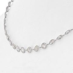 Raymond C Yard Platinum 13 50cts Round Cut Diamond By The Yard Diamonds by the Yard Necklace - 4390958