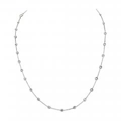 Raymond C Yard Platinum 2 50cttw Round Cut Diamond By The Yard Diamonds by the Yard Necklace - 4391802