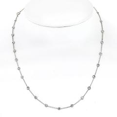 Raymond C Yard Platinum 2 50cttw Round Cut Diamond By The Yard Diamonds by the Yard Necklace - 4391803