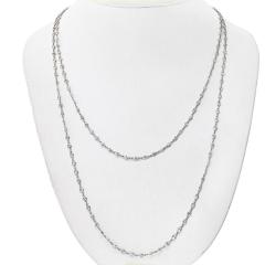 Raymond C Yard Platinum 48 inches Diamond By The Yard Chain Diamonds by the Yard Necklace - 4390992