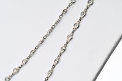 Raymond C Yard Platinum 48 inches Diamond By The Yard Chain Diamonds by the Yard Necklace - 4391041